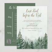 Invitation Week-end d'enterrement de vie de jeune fille Campa (Devant / Derrière)