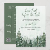 Invitation Week-end d'enterrement de vie de jeune fille Campa (Devant / Derrière)