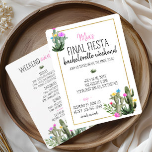 Invitation Week-end d'enterrement de vie de jeune fille Final