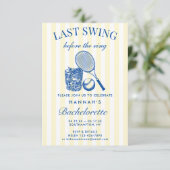 Invitation Week-end d'enterrement de vie de jeune fille rétro (Debout devant)