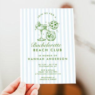 Invitation Week-end d'enterrement de vie de jeune fille rétro