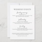 Invitation Week-End Des Filles À La Bois Bachelorette Party (Dos)