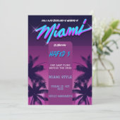 Invitation Week-end d'été à Miami pour filles enterrement de  (Debout devant)