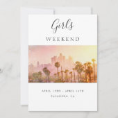 Invitation Week-end entre filles à Los Angeles pour enterreme (Devant)