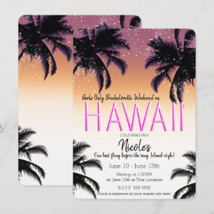 Invitation Week-end entre filles hawaïennes à Hawaï enterreme