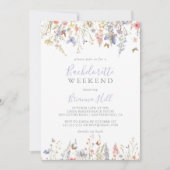 Invitation Week-end été Fleur sauvage multicolore (Devant)