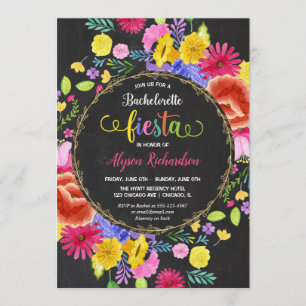 Invitation Week-end Fiesta Bachelorette