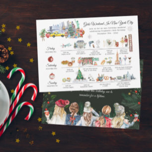 Invitation Week-end filles   Noël à New York