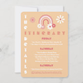 Invitation Week-end Hippie Retro Bachelorette (Dos)