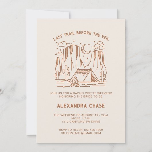 Invitation Week-end Itinéraire Du Camp Rétro (Devant)