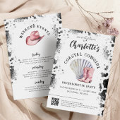 Invitation Week-end Moderne de Bachelorette Cowgirl Côtière