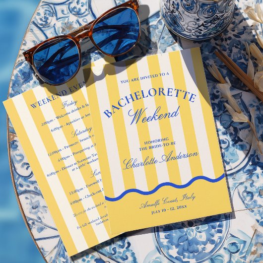 Invitation Week-end moderne de jeune fille au soleil pour un 