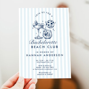 Invitation Week-end Retro Moderne Vintage Grey Bachelorette