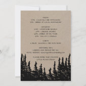 Invitation Week-end Rustique Woodsy Mountain (Dos)