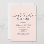 Invitation Week-end simple et moderne (Devant)
