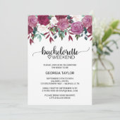 Invitation Week-end Simple Marsala et Bachelorette Bourgogne (Debout devant)