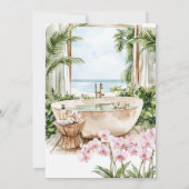 Invitation Week-end Spa orchidée (Dos)