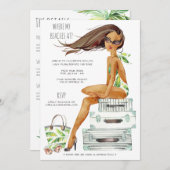 Invitation Week-end tropical de partie de plage de (Devant / Derrière)