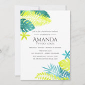 Invitation Week-end turquoise et Lemon Tropical (Devant)