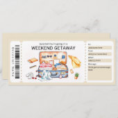 Invitation Weekend Getaway Voucher (Devant / Derrière)