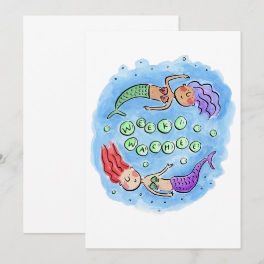 Invitation Weeki Wachee (Devant / Derrière)