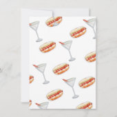 Invitation Weenies & Tinis Anniversaire Bachelorette (Dos)