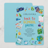 Invitation Welcome Back School Picnic (Devant / Derrière)