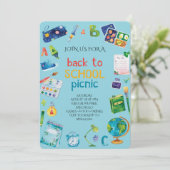 Invitation Welcome Back School Picnic (Debout devant)