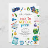 Invitation Welcome Back School Picnic (Devant / Derrière)