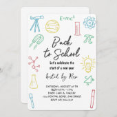 Invitation Welcome Back School Picnic (Devant / Derrière)