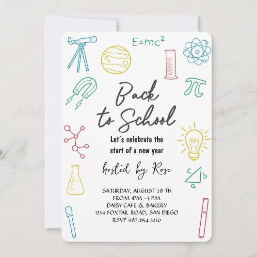 Invitation Welcome Back School Picnic (Devant)