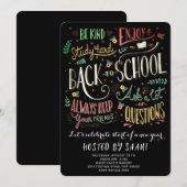 Invitation Welcome Back School Picnic (Devant / Derrière)