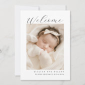 Invitation Welcome Birth Announcement (Devant)