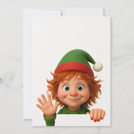 Invitation Welcome Elf Party | North Pole Arrival Celebration (Dos)
