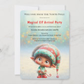Invitation Welcome Elf Party | North Pole Arrival Celebration (Devant)
