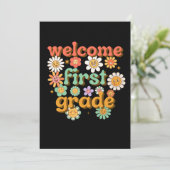INVITATION WELCOME FIRST GRADE  FIRST DAY OF SCHOOL BACK (Debout devant)