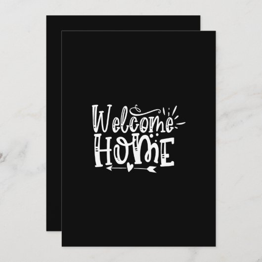 Invitation welcome home (Devant / Derrière)