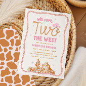 Invitation Welcome Two The West Cowgirl 2nd Birthday
