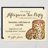 Invitation Welshcakes Welsh Cakes Afnoon Tea British Food (Devant / Derrière)