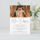 Invitation We're Eloping Invite Wedding Announcement (Debout devant)