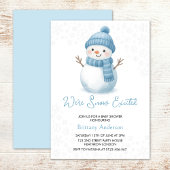 Invitation We're Snow Excited Snowmen Boy Baby Shower