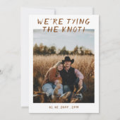 Invitation We're tying the knot Western Ranch Photo Wedding (Dos)