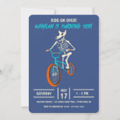 Invitation Werewolf Skeleton on a BMX Bike Boys Birthday (Devant)