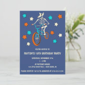 Invitation Werewolf Skeleton on a BMX Bike Boys Birthday (Debout devant)