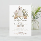 Invitation West Highland White Terrier Puppy Baby shower (Debout devant)