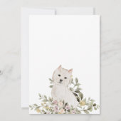 Invitation West Highland White Terrier Puppy Baby shower (Dos)