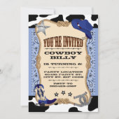 Invitation Western, Anniversaire de Cowboy (Devant)