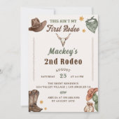 Invitation Western Anniversaire Party Rustique (Devant)