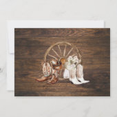 Invitation Western BBQ Avant De Faire Couples Douche Pays (Dos)