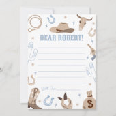 Invitation Western Birthday Time Capsule Card (Devant)